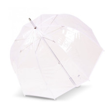 Isotoner Parapluie Droit PVC Manuel Bords Blancs