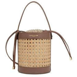 Lancaster Wicker Bucket Bag 480-113 Brown
