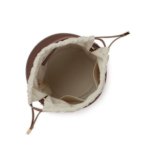 Lancaster Wicker Bucket Bag 480-113 Brown