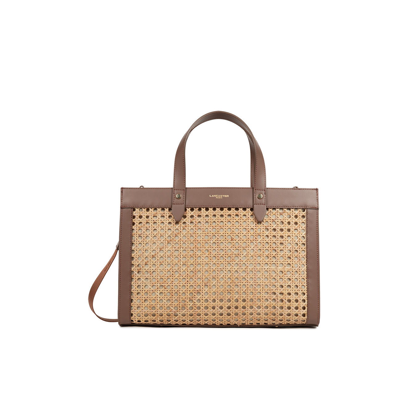 Lancaster Cannage Rotin Sac Cabas 480-115 Marron