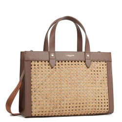 Lancaster Wicker Tote Bag 480-115 Brown