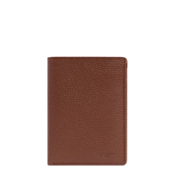 Le Tanneur Charles Wallet Medium 2-Fold Ebony Grained Leather