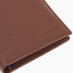 Le Tanneur Charles Grand Wallet 2 Flaps Grainy Leather Ebony