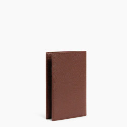 Le Tanneur Charles Grand Wallet 2 Flaps Grainy Leather Ebony