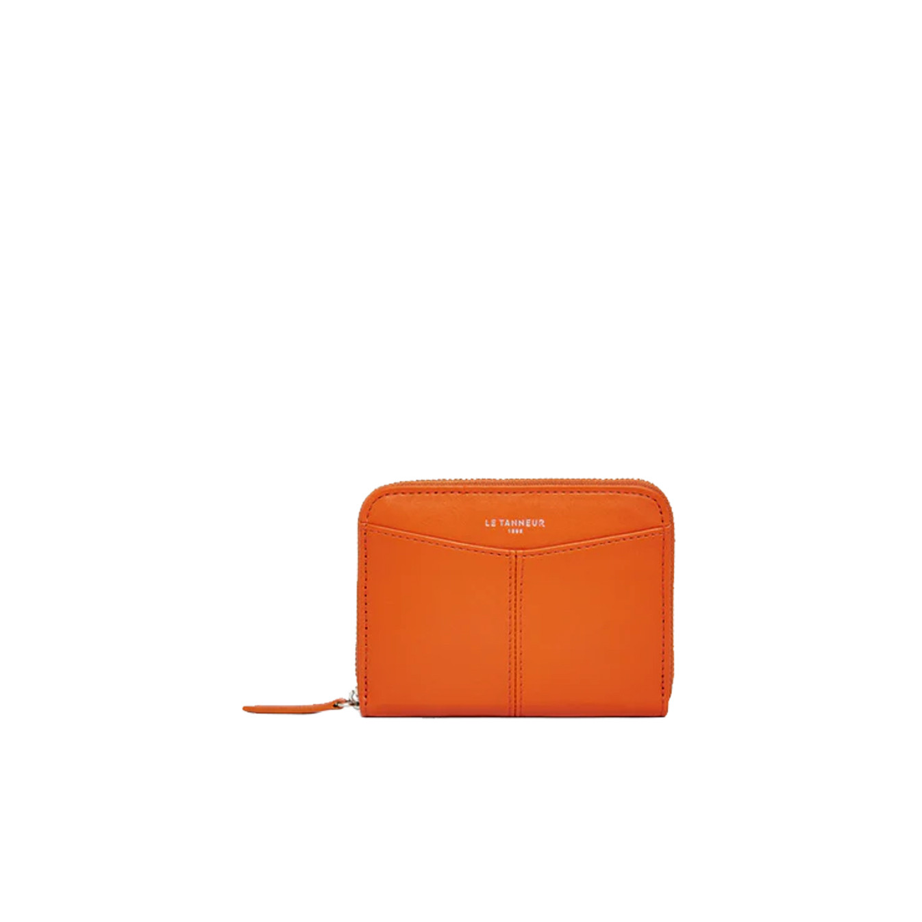 Le Tanneur Charlotte Zippered Wallet and Removable Card Holder Smoo...