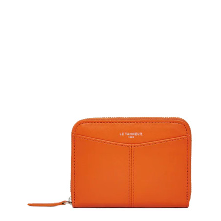 Le Tanneur Charlotte Zippered Wallet and Removable Card Holder Smoo...