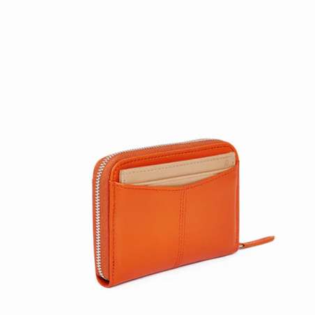 Le Tanneur Charlotte Zippered Wallet and Removable Card Holder Smoo...