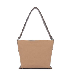 Lancaster Canvas Kba Bucket Bag 518-051 Sand Brown