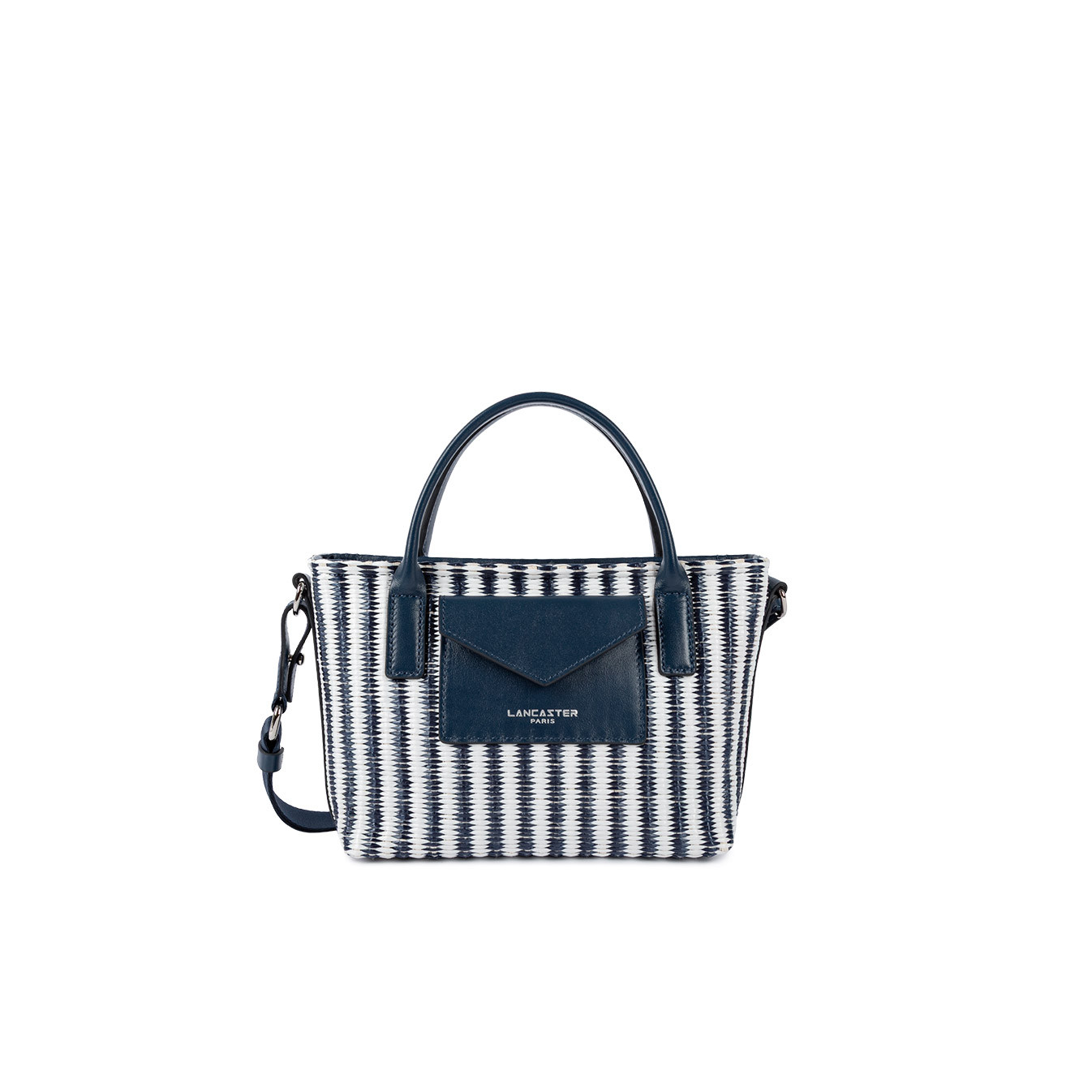 Lancaster KBA Nautical Wicker Mini Handbag 518-078 Blue