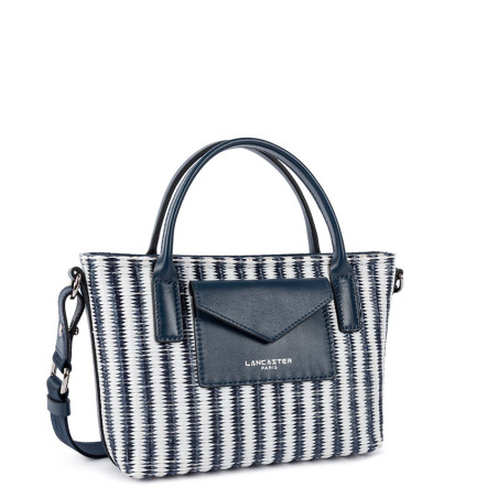 Lancaster KBA Nautical Wicker Mini Handbag 518-078 Blue