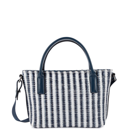 Lancaster KBA Nautical Wicker Mini Handbag 518-078 Blue