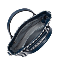 Lancaster KBA Nautical Wicker Mini Handbag 518-078 Blue