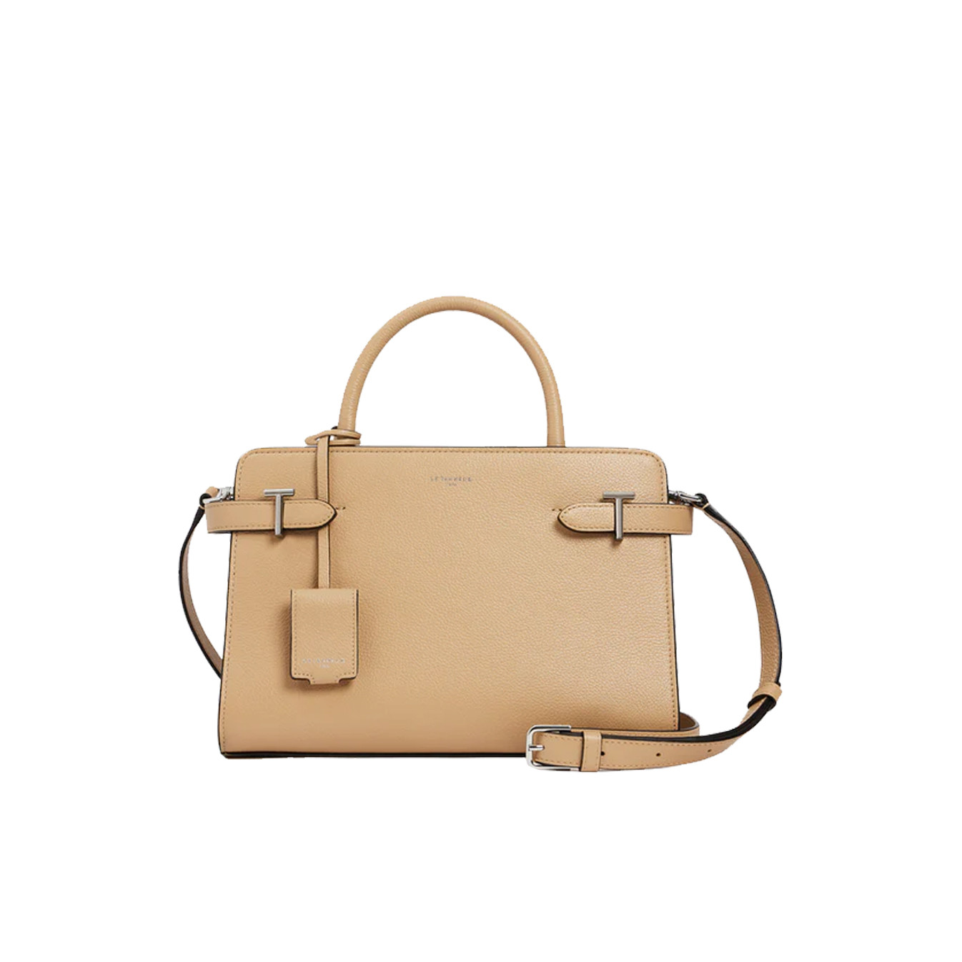 Le Tanneur Emilie Medium Leather Grainy Desert Handbag