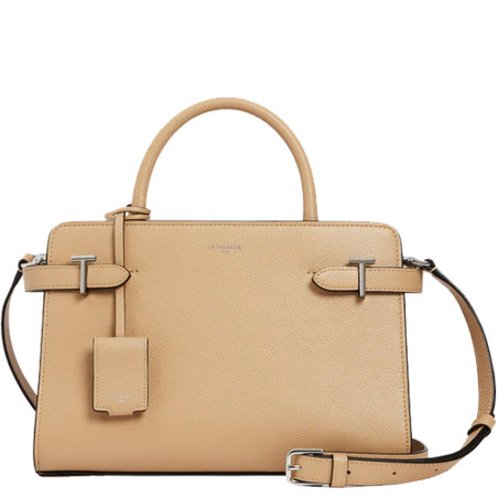 Le Tanneur Emilie Medium Leather Grainy Desert Handbag