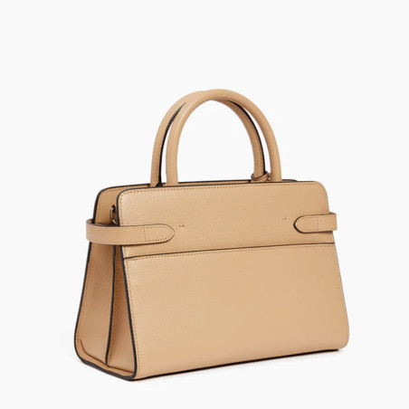 Le Tanneur Emilie Medium Leather Grainy Desert Handbag