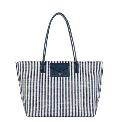 Lancaster KBA Marinière Osier Shopping Bag 518-079 Blue