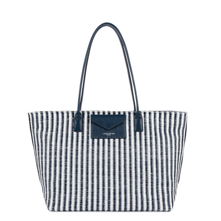 Lancaster KBA Marinière Osier Sac Shopping 518-079 Bleu