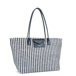 Lancaster KBA Marinière Osier Shopping Bag 518-079 Blue