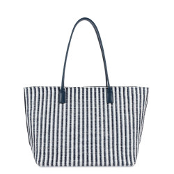 Lancaster KBA Marinière Osier Shopping Bag 518-079 Blue