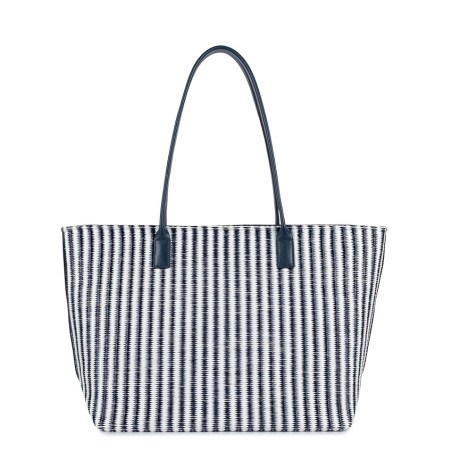 Lancaster KBA Marinière Osier Shopping Bag 518-079 Blue