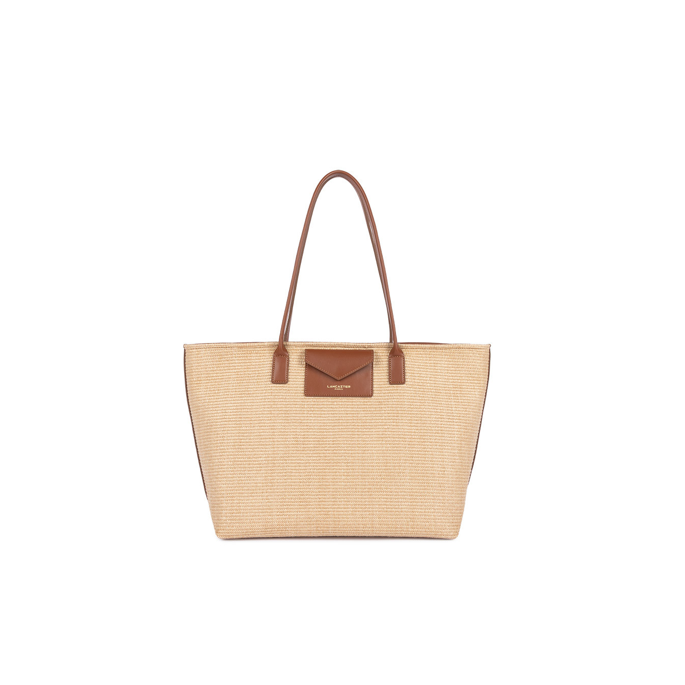 Lancaster KBA Marinière Osier Shopping Bag 518-079 Cognac