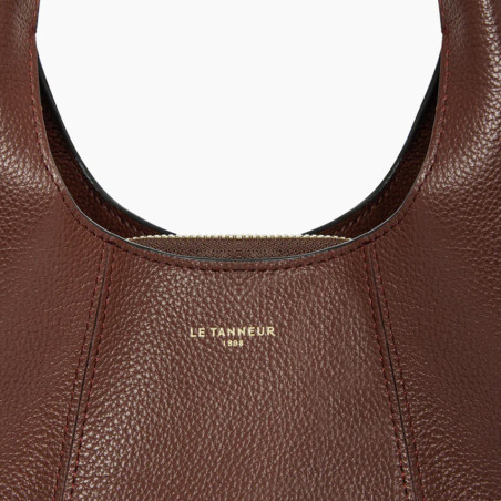 The Tanner Juliette Small Grainy Ebony Leather Handbag