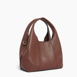 The Tanner Juliette Small Grainy Ebony Leather Handbag