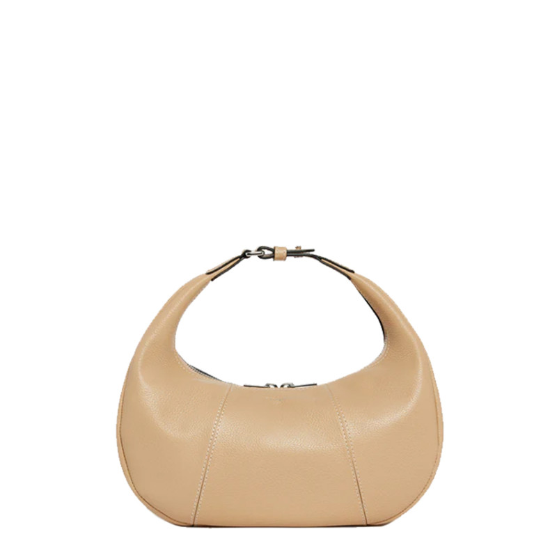 Le Tanneur Juliette Small Hobo Bag in Desert Grain Leather