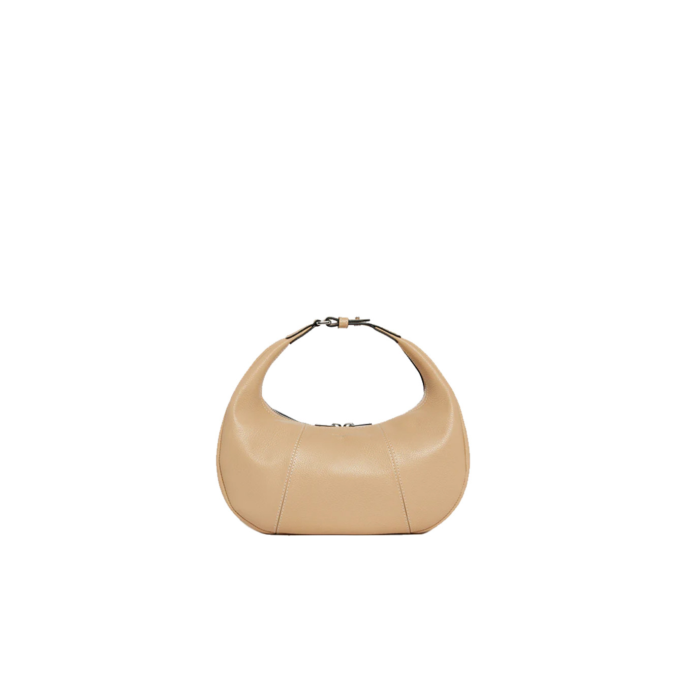 Le Tanneur Juliette Small Hobo Bag in Desert Grain Leather