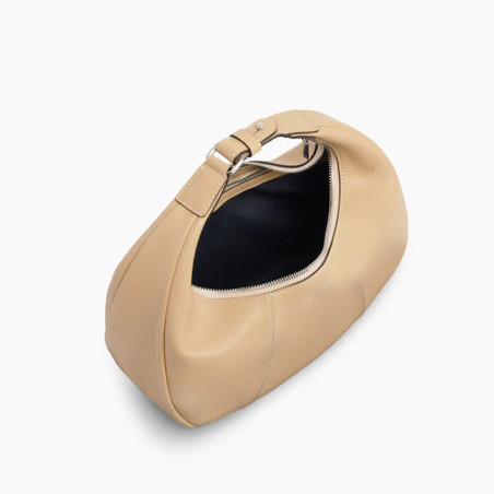 Le Tanneur Juliette Small Hobo Bag in Desert Grain Leather