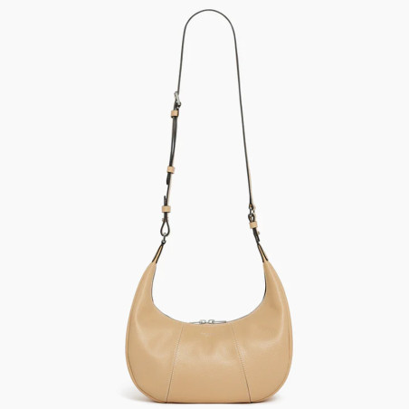 Le Tanneur Juliette Small Hobo Bag in Desert Grain Leather