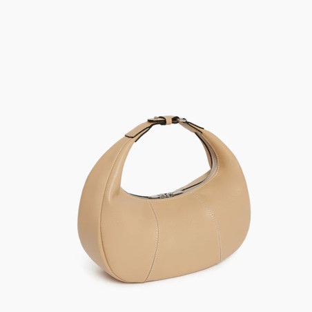 Le Tanneur Juliette Small Hobo Bag in Desert Grain Leather
