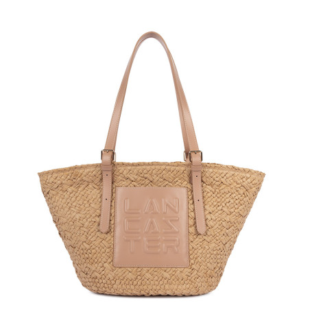 Lancaster Le Panier Woven Tote Bag 518-080 Natural