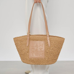 Lancaster Le Panier Woven Tote Bag 518-080 Natural
