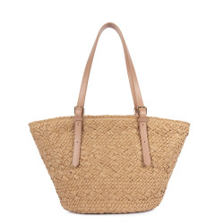 Lancaster Le Panier Woven Tote Bag 518-080 Natural