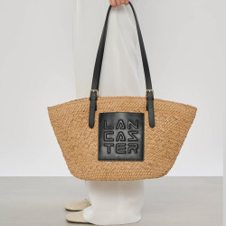 Lancaster Le Panier Woven Tote Bag 518-080 Black