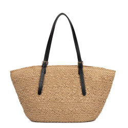 Lancaster Le Panier Large Wicker Tote Bag 518-081 Black