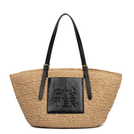 Lancaster Le Panier Large Wicker Tote Bag 518-081 Black