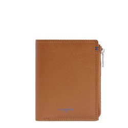 Le Tanneur Martin Zippered Smooth Leather Anti RFID Tan Wallet