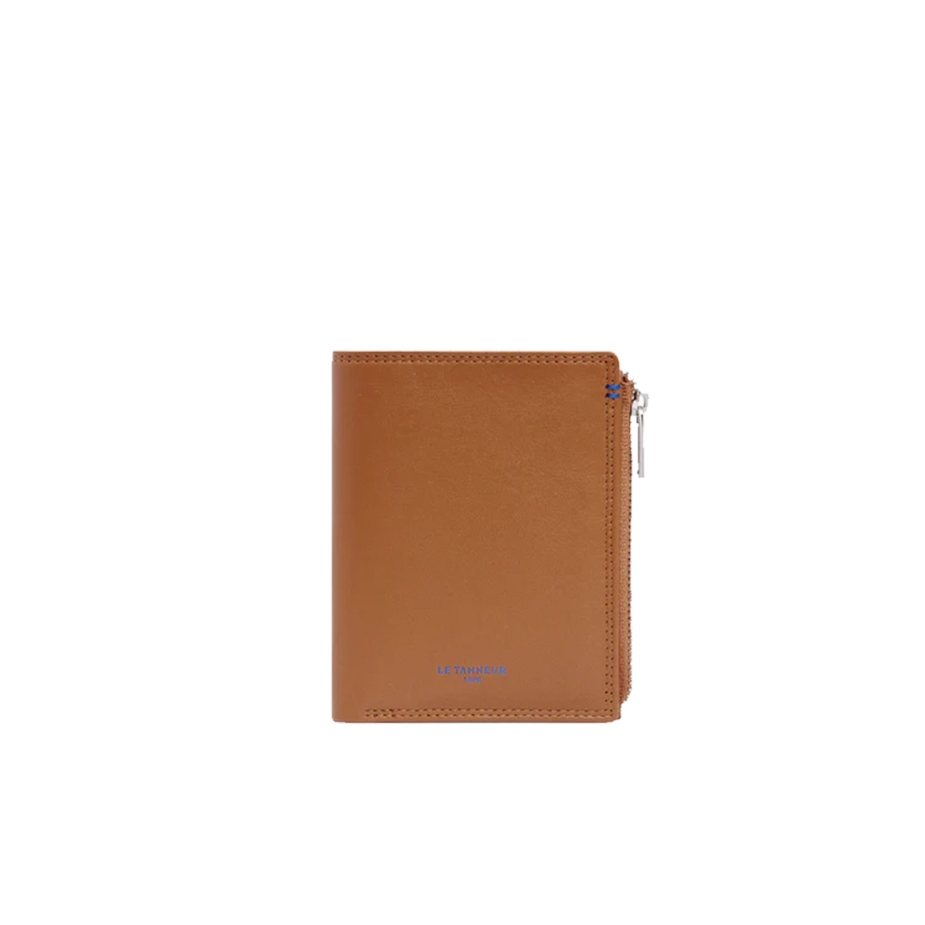 Le Tanneur Martin Zippered Smooth Leather Anti RFID Tan Wallet