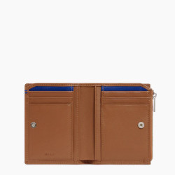 Le Tanneur Martin Zippered Smooth Leather Anti RFID Tan Wallet