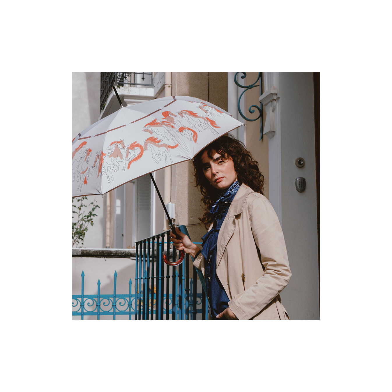 Piganiol Manual Stick Umbrella for Women Alesan