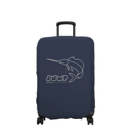 Jump Stretchable Suitcase Cover Size M In Spandex Blue