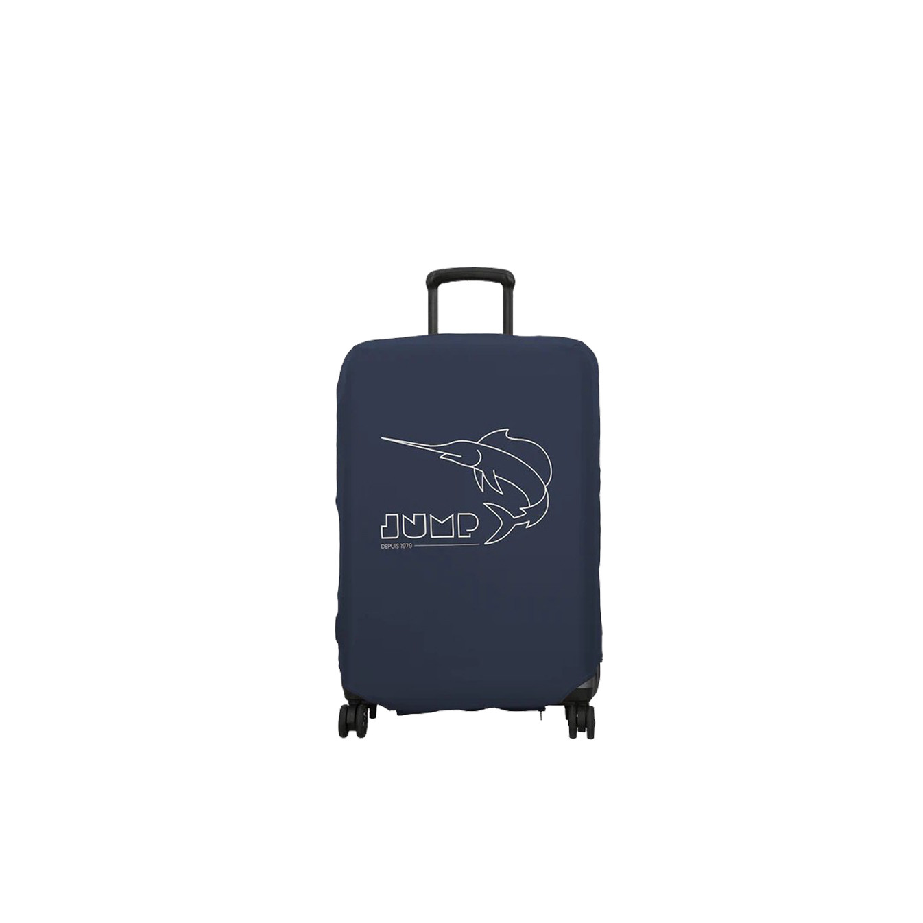 Jump Stretchable Suitcase Cover Size M In Spandex Blue