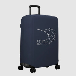 Jump Housse Pour Valise Taille M En Spandex Bleu côté