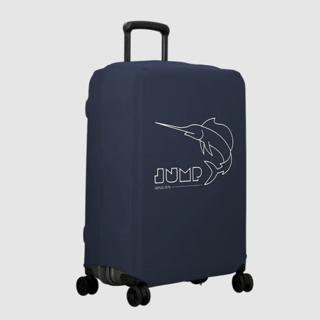 Jump Stretchable Suitcase Cover Size M In Spandex Blue