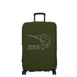 Jump Stretchable Suitcase Cover Size M In Khaki Spandex
