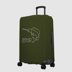 Jump Stretchable Suitcase Cover Size M In Khaki Spandex