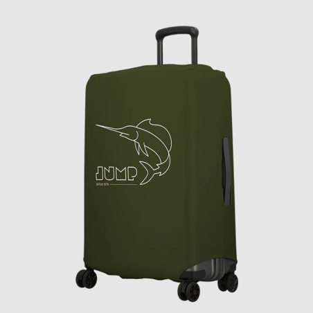 Jump Stretchable Suitcase Cover Size M In Khaki Spandex