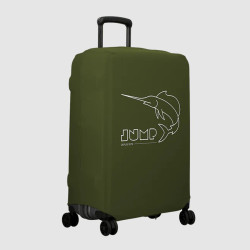 Jump Stretchable Suitcase Cover Size M In Khaki Spandex